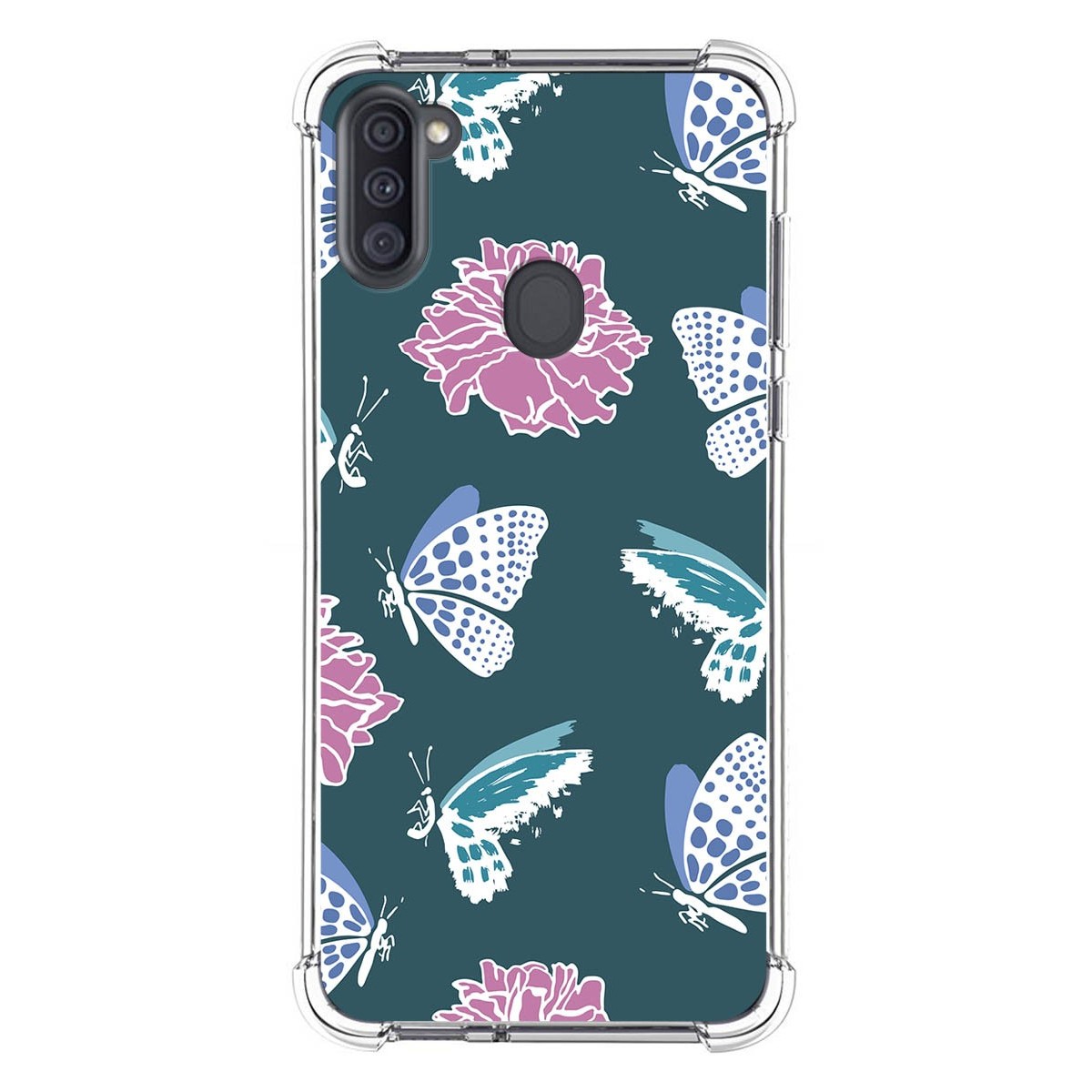 Funda Silicona Antigolpes para Samsung Galaxy A11 / M11 diseño Flores 10 Dibujos
