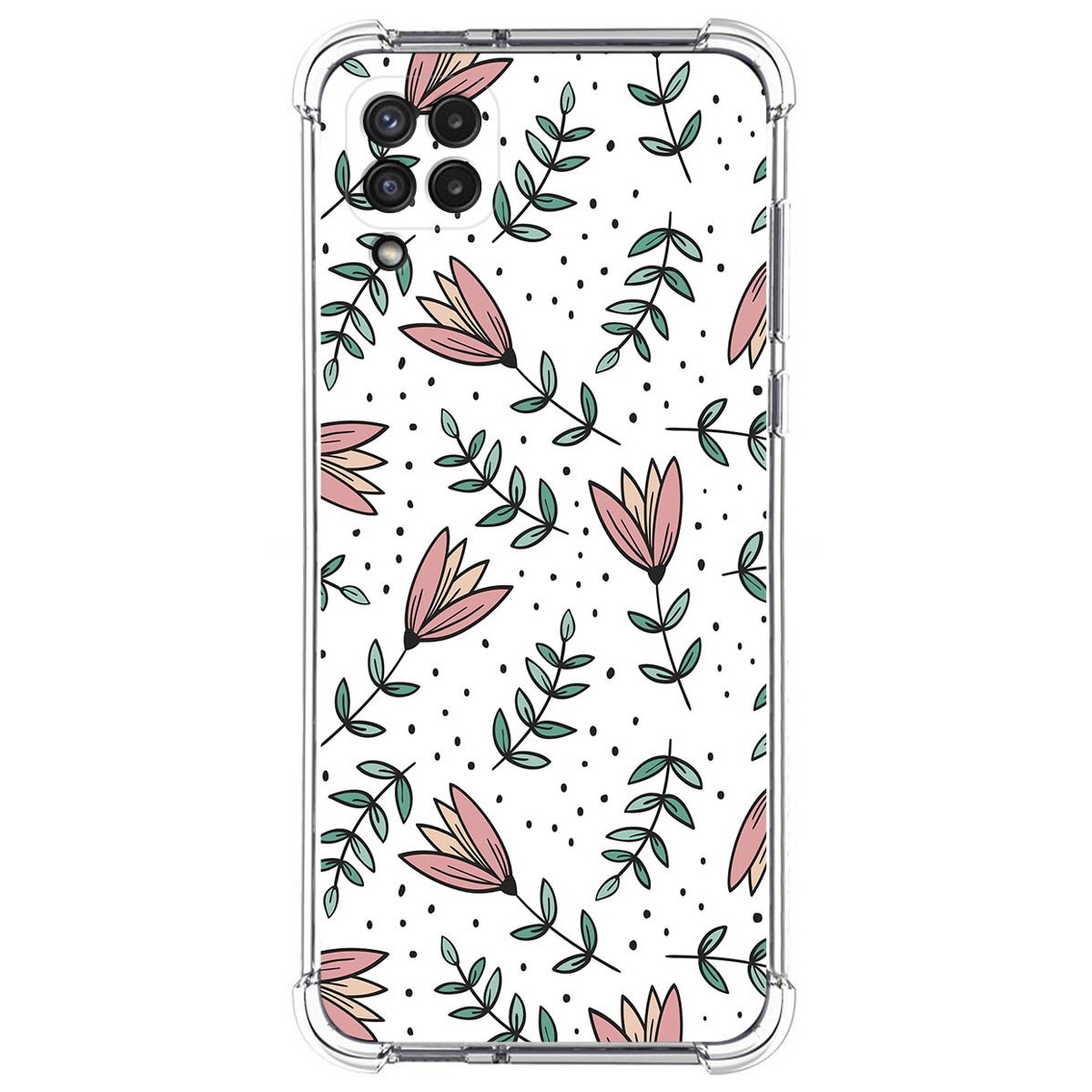 Funda Silicona Antigolpes para Samsung Galaxy A22 4G / M22 diseño Flores 01 Dibujos