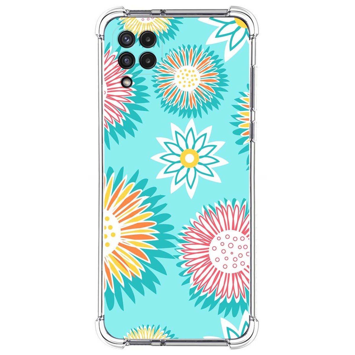 Funda Silicona Antigolpes para Samsung Galaxy A22 4G / M22 diseño Flores 05 Dibujos