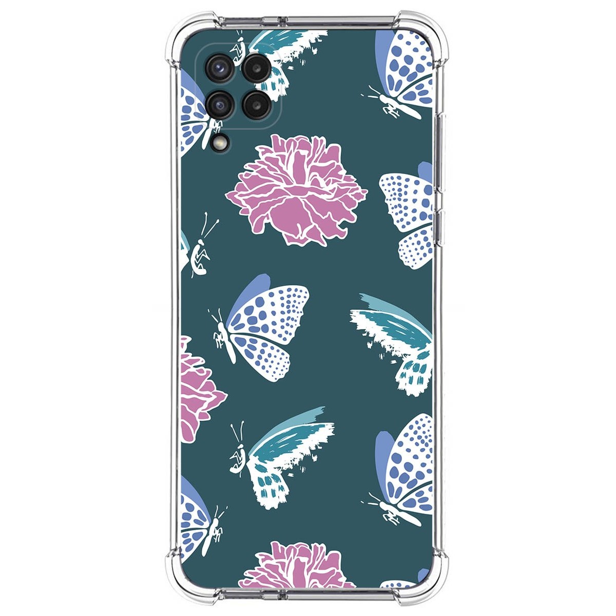 Funda Silicona Antigolpes para Samsung Galaxy A22 4G / M22 diseño Flores 10 Dibujos