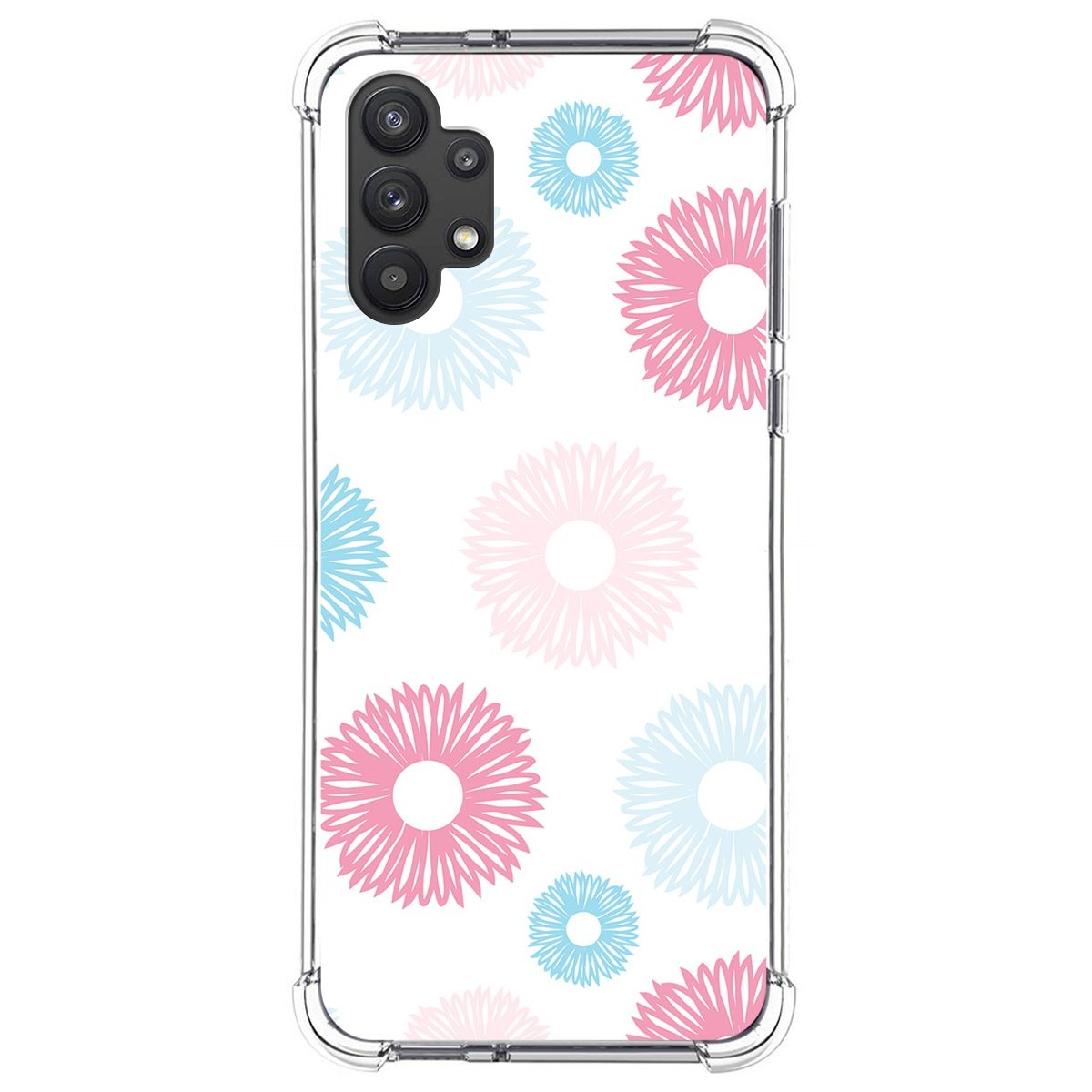 Funda Silicona Antigolpes para Samsung Galaxy A32 5G diseño Flores 06 Dibujos
