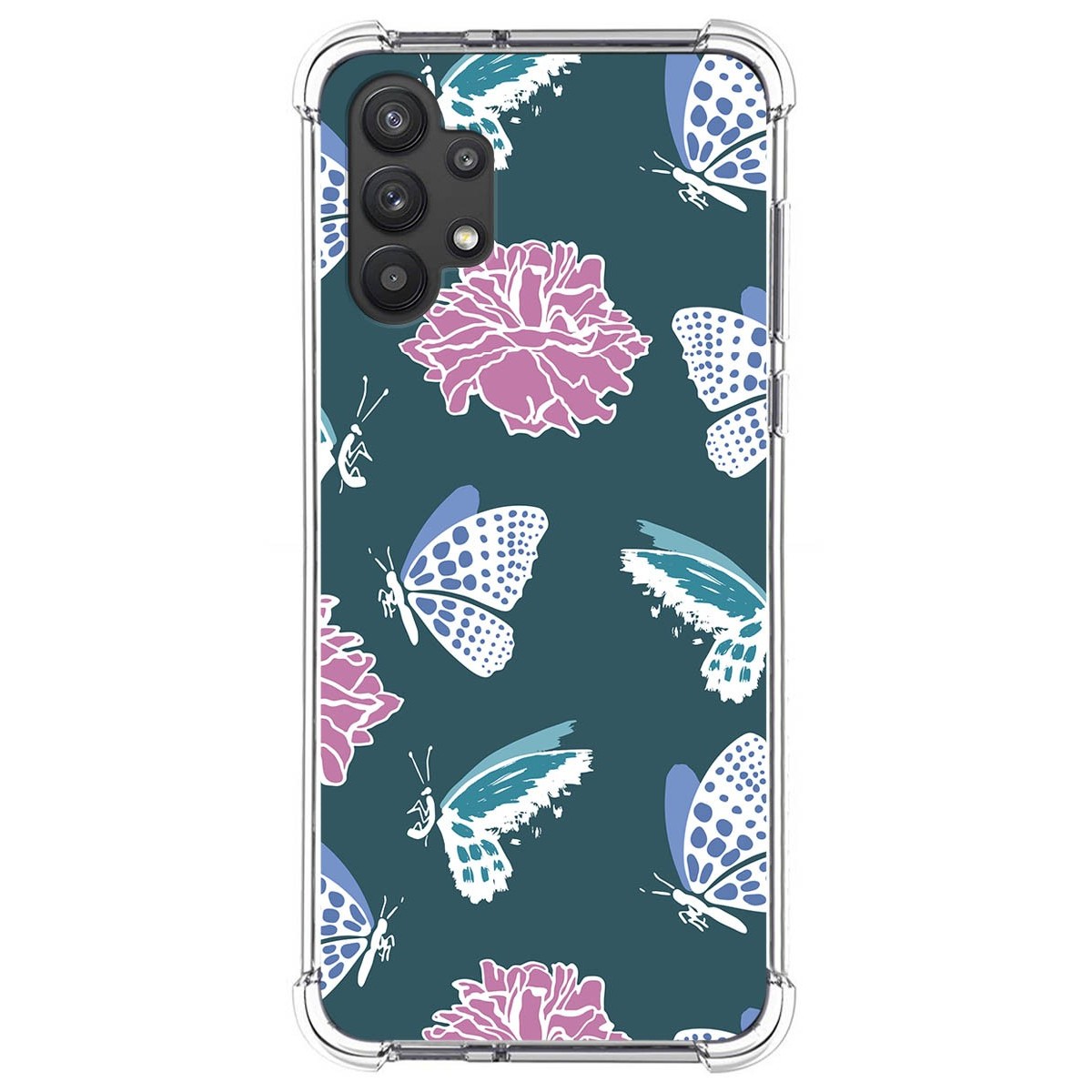 Funda Silicona Antigolpes para Samsung Galaxy A32 5G diseño Flores 10 Dibujos