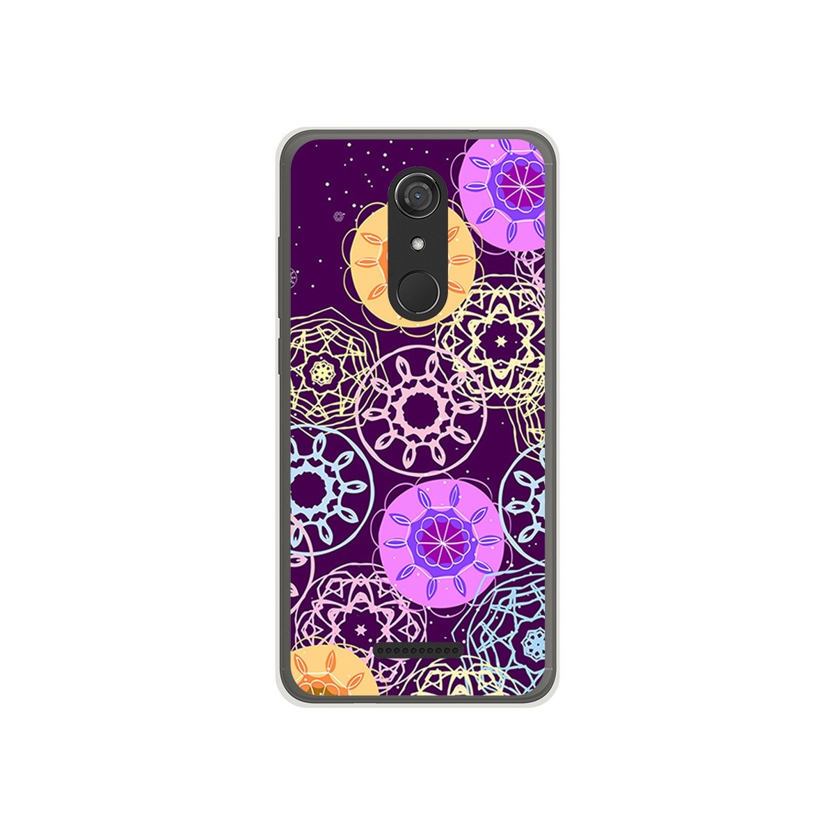 Funda Gel Tpu para Wiko View Diseño Radial Dibujos