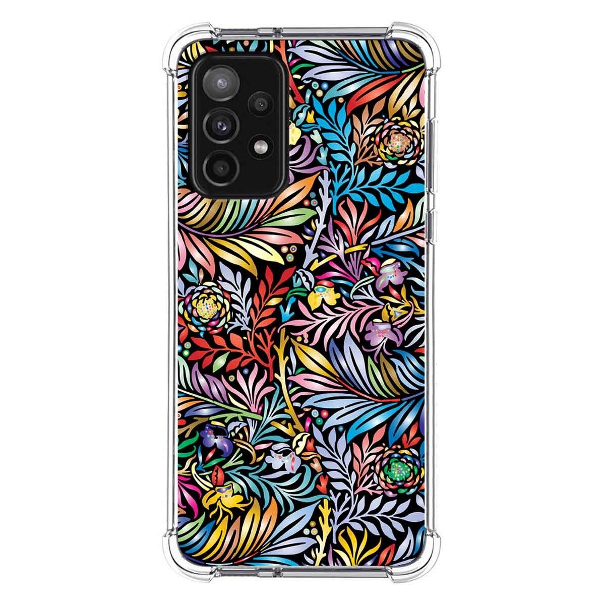 Funda Silicona Antigolpes para Samsung Galaxy A52 / A52 5G / A52s 5G diseño Flores 04 Dibujos