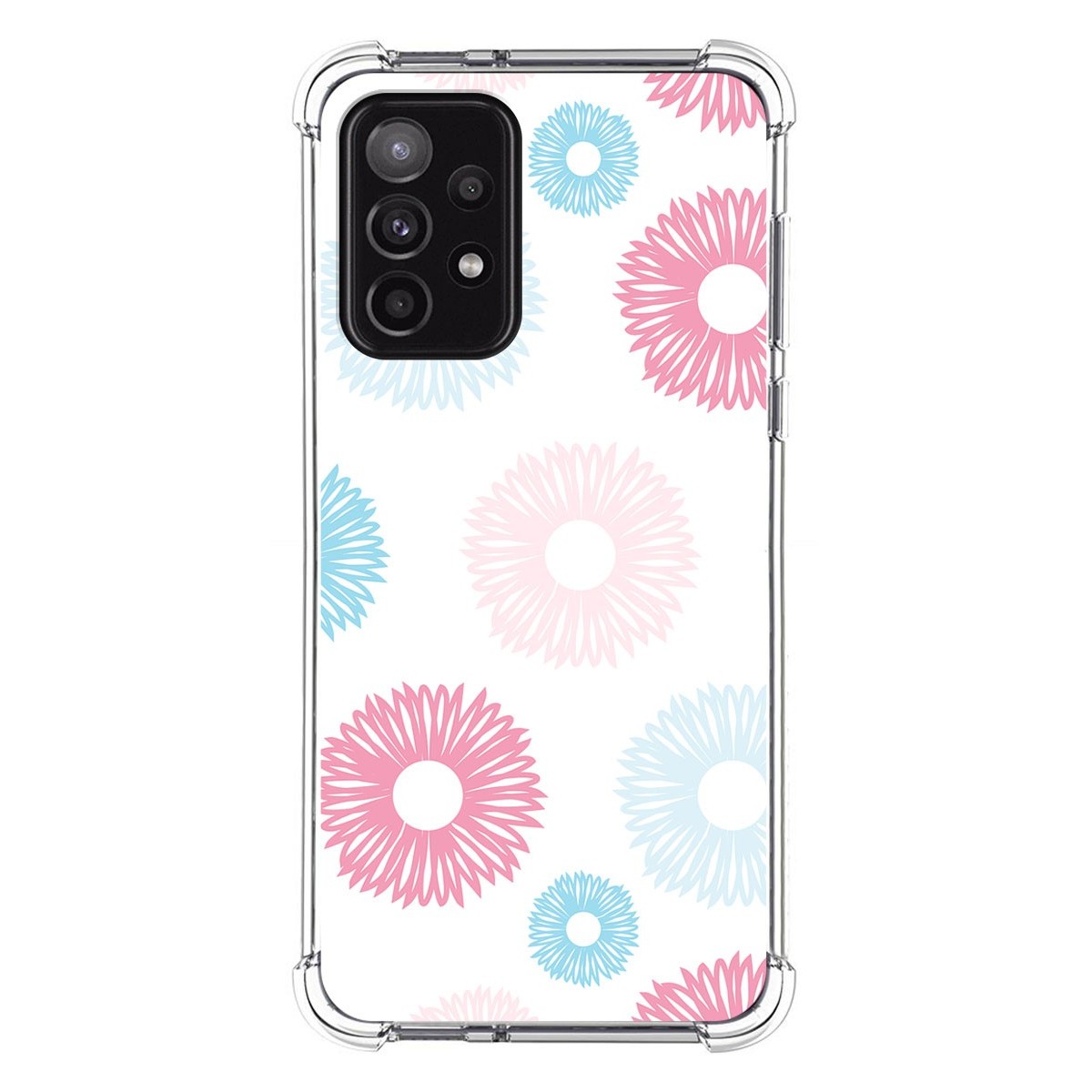 Funda Silicona Antigolpes para Samsung Galaxy A52 / A52 5G / A52s 5G diseño Flores 06 Dibujos