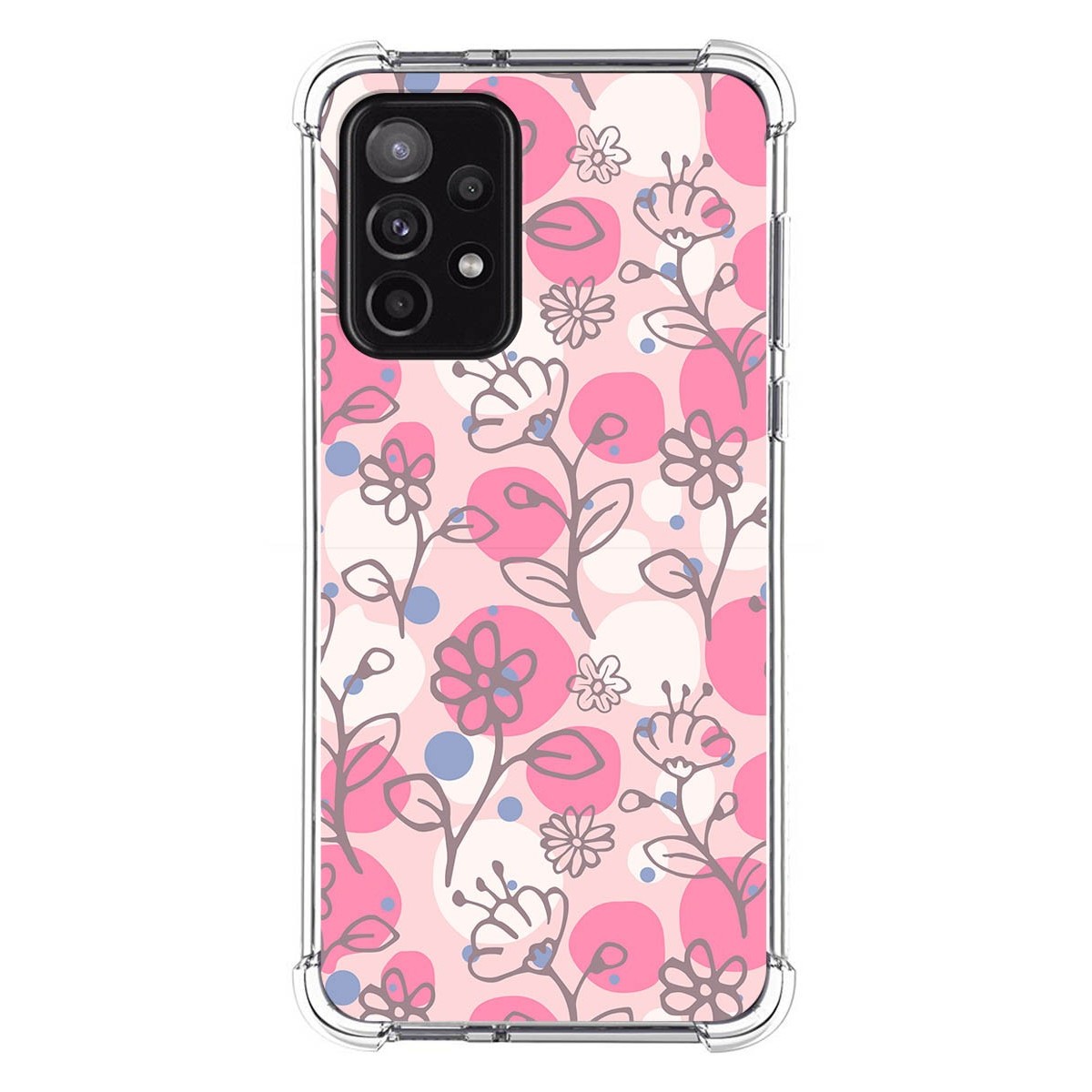 Funda Silicona Antigolpes para Samsung Galaxy A52 / A52 5G / A52s 5G diseño Flores 07 Dibujos