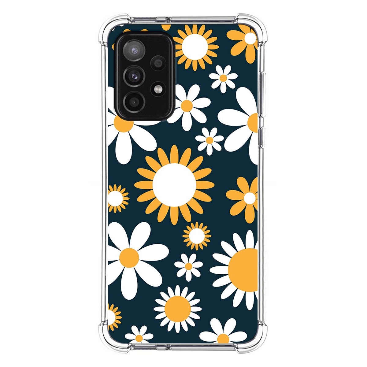 Funda Silicona Antigolpes para Samsung Galaxy A52 / A52 5G / A52s 5G diseño Flores 08 Dibujos