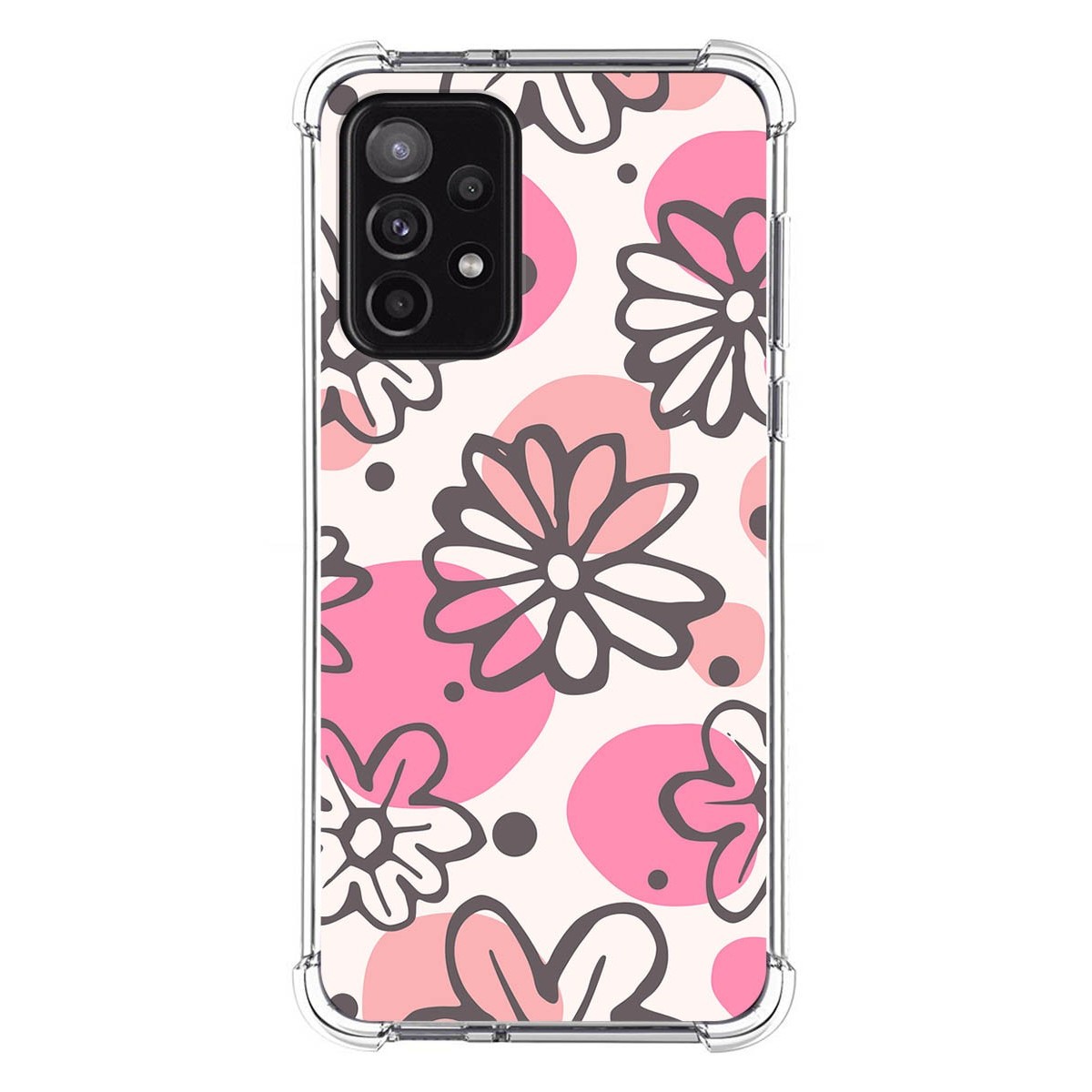Funda Silicona Antigolpes para Samsung Galaxy A52 / A52 5G / A52s 5G diseño Flores 09 Dibujos