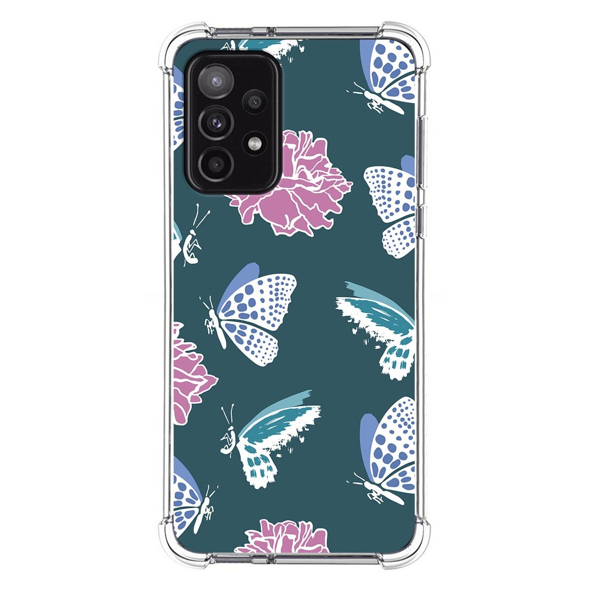 Funda Silicona Antigolpes para Samsung Galaxy A52 / A52 5G / A52s 5G diseño Flores 10 Dibujos
