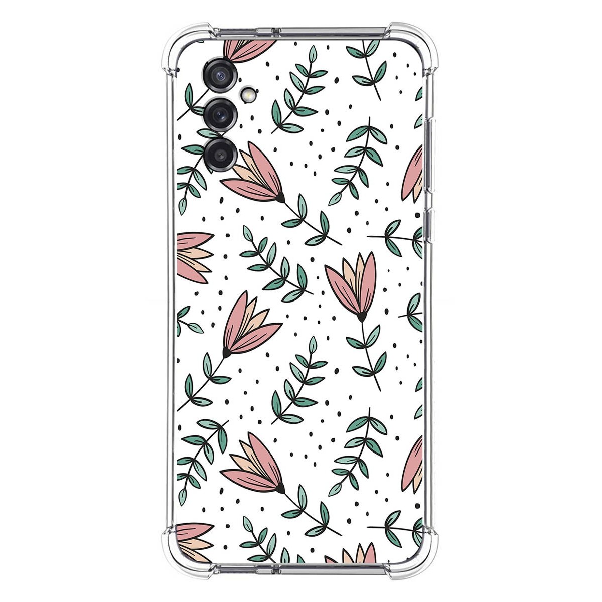 Funda Silicona Antigolpes para Samsung Galaxy M52 5G diseño Flores 01 Dibujos