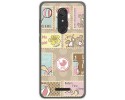 Funda Gel Tpu para Wiko View Diseño Sellos Dibujos