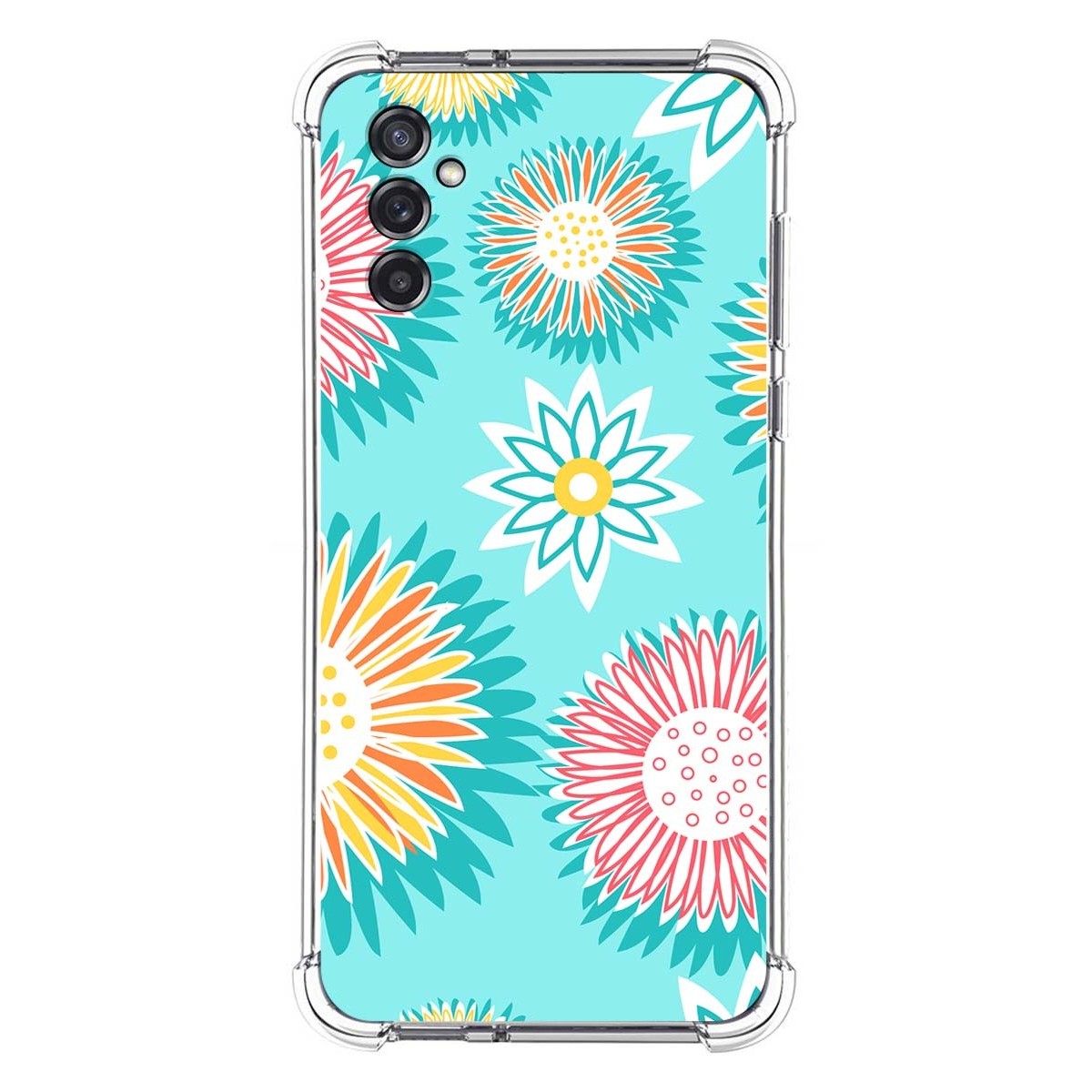 Funda Silicona Antigolpes para Samsung Galaxy M52 5G diseño Flores 05 Dibujos