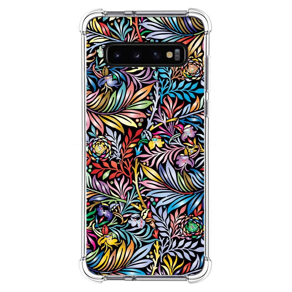 Funda Silicona Antigolpes para Samsung Galaxy S10 diseño Flores 04 Dibujos