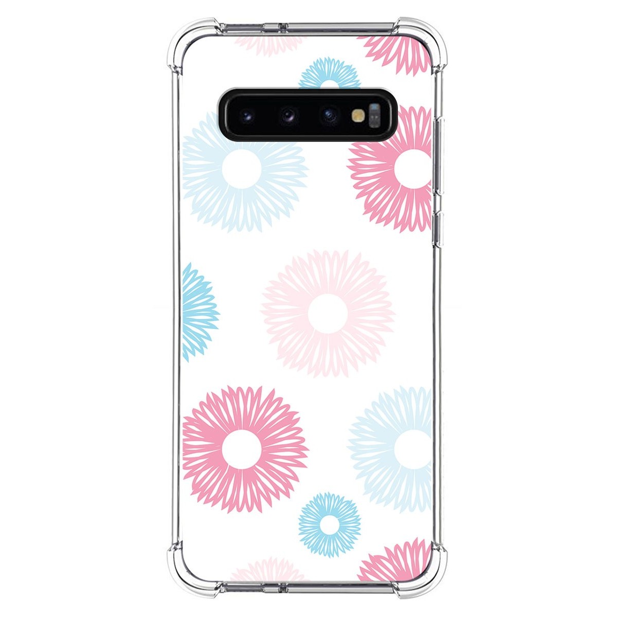 Funda Silicona Antigolpes para Samsung Galaxy S10 diseño Flores 06 Dibujos