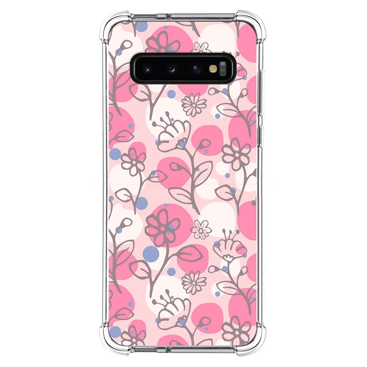 Funda Silicona Antigolpes para Samsung Galaxy S10 diseño Flores 07 Dibujos