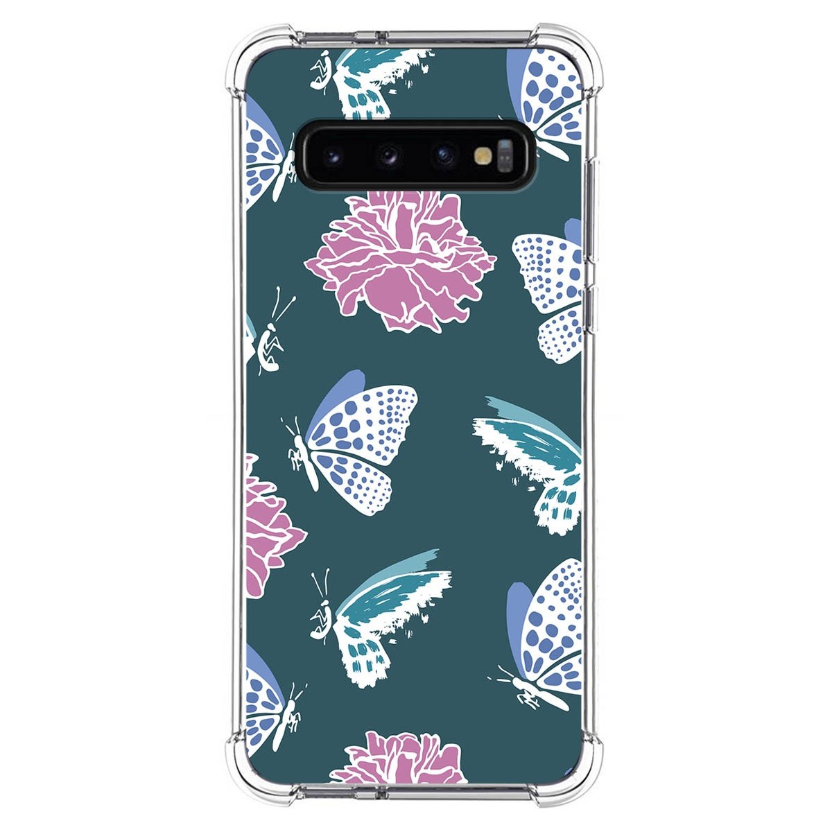 Funda Silicona Antigolpes para Samsung Galaxy S10 diseño Flores 10 Dibujos