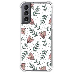 Funda Silicona Antigolpes para Samsung Galaxy S21 5G diseño Flores 01 Dibujos