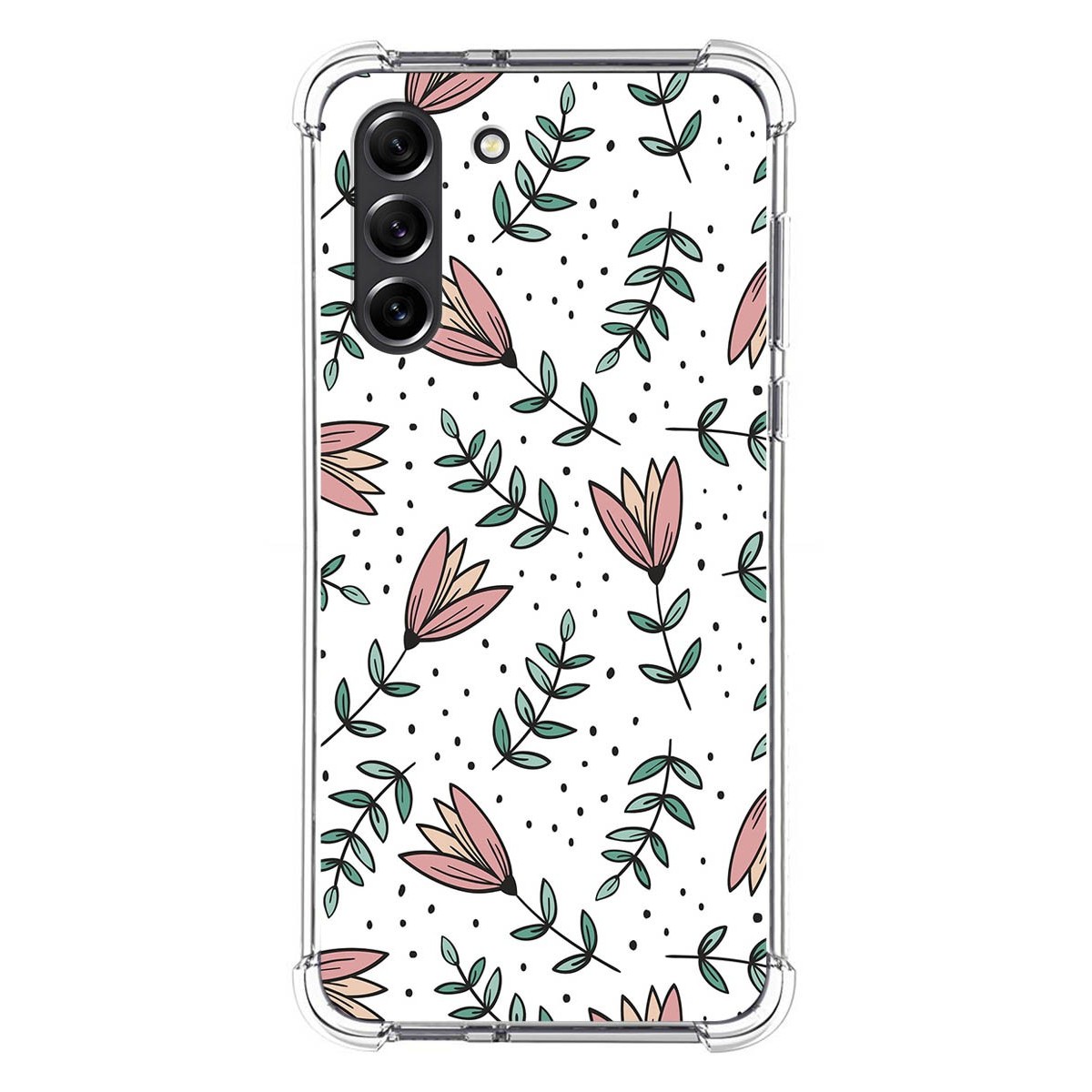 Funda Silicona Antigolpes para Samsung Galaxy S21 FE 5G diseño Flores 01 Dibujos