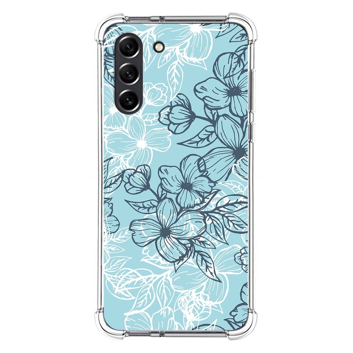 Funda Silicona Antigolpes para Samsung Galaxy S21 FE 5G diseño Flores 03 Dibujos