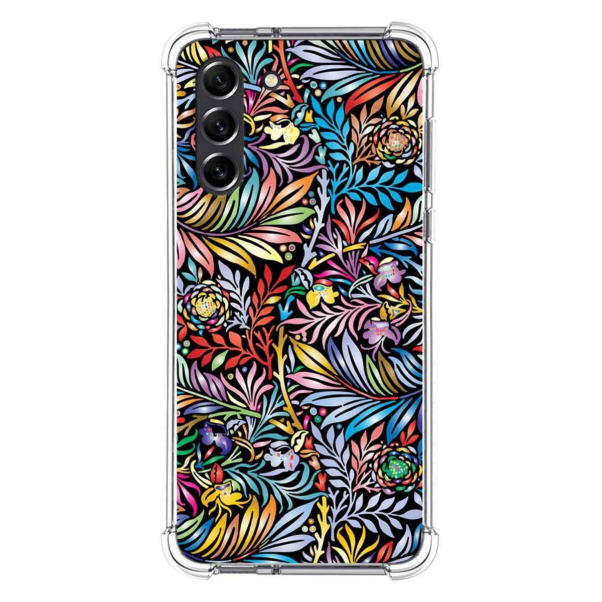 Funda Silicona Antigolpes para Samsung Galaxy S21 FE 5G diseño Flores 04 Dibujos