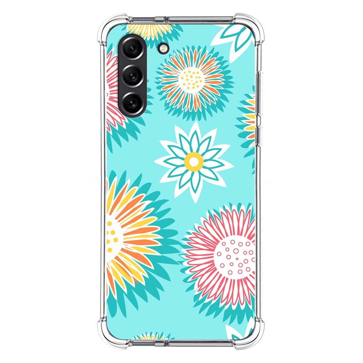 Funda Silicona Antigolpes para Samsung Galaxy S21 FE 5G diseño Flores 05 Dibujos