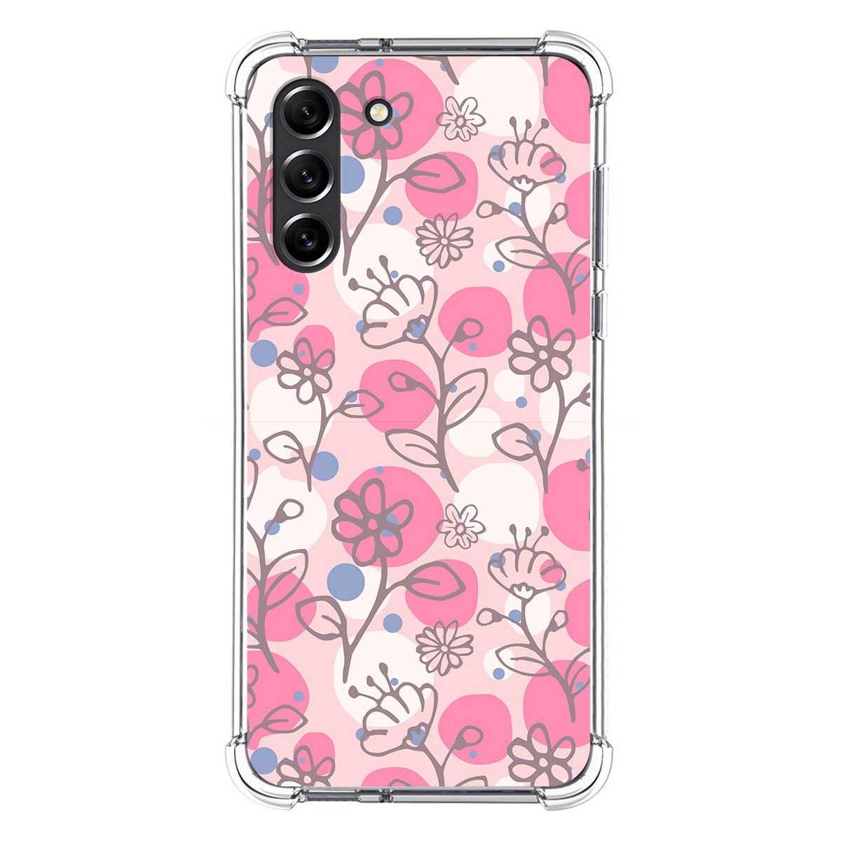 Funda Silicona Antigolpes para Samsung Galaxy S21 FE 5G diseño Flores 07 Dibujos