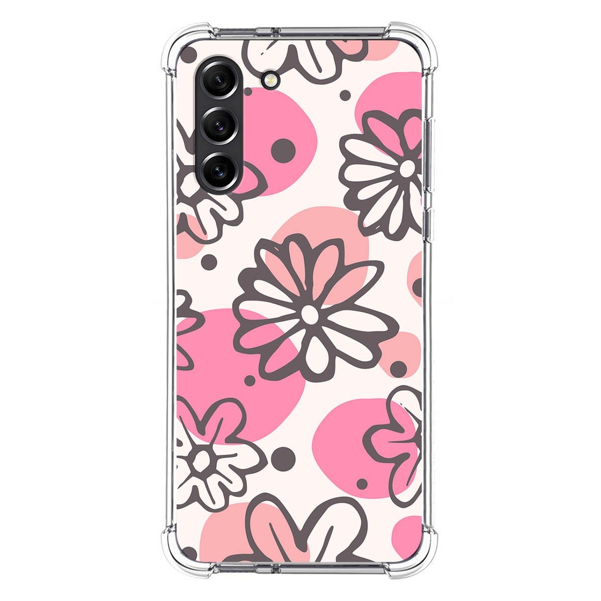 Funda Silicona Antigolpes para Samsung Galaxy S21 FE 5G diseño Flores 09 Dibujos