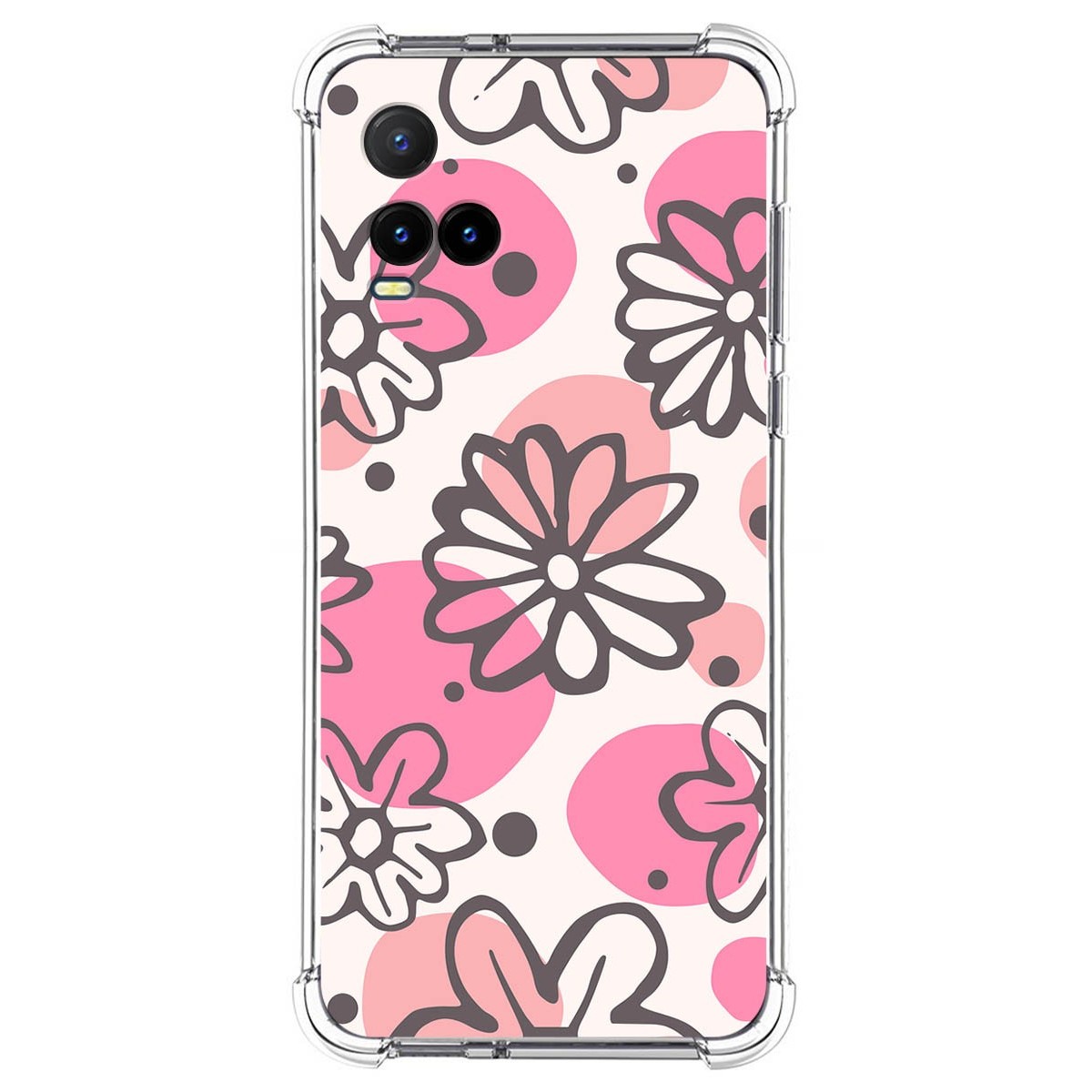 Funda Silicona Antigolpes para Vivo Y21 / Y21s / Y33s diseño Flores 09 Dibujos