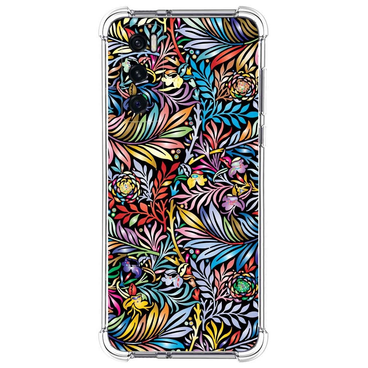 Funda Silicona Antigolpes para Vivo Y70 diseño Flores 04 Dibujos