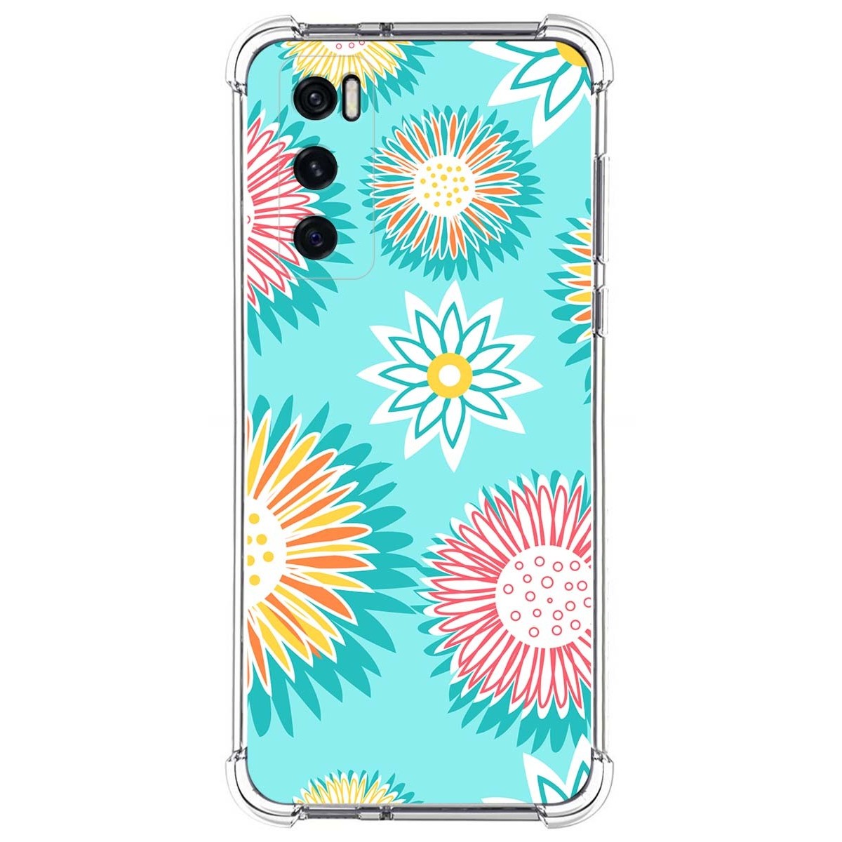 Funda Silicona Antigolpes para Vivo Y70 diseño Flores 05 Dibujos