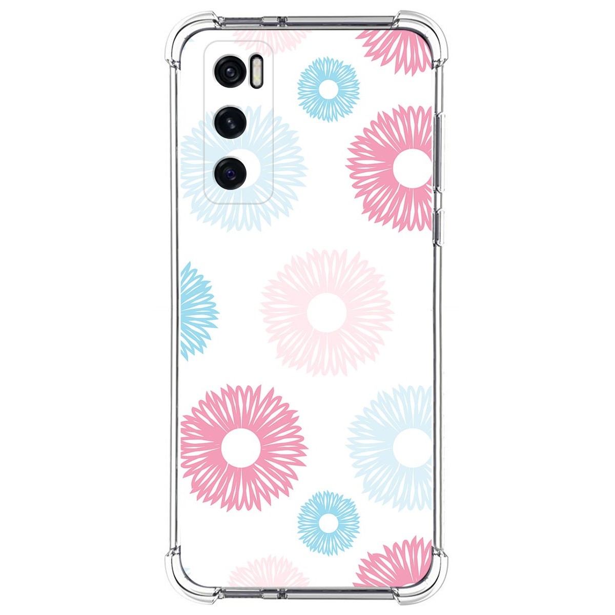 Funda Silicona Antigolpes para Vivo Y70 diseño Flores 06 Dibujos