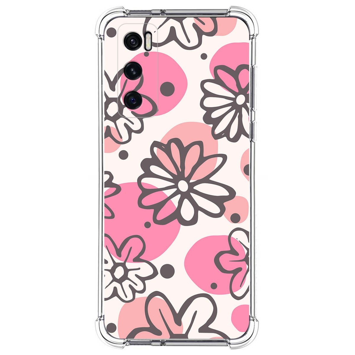 Funda Silicona Antigolpes para Vivo Y70 diseño Flores 09 Dibujos