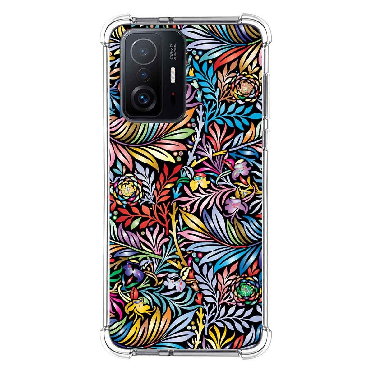 Funda Silicona Antigolpes para Xiaomi 11T 5G / 11T Pro 5G diseño Flores 04 Dibujos