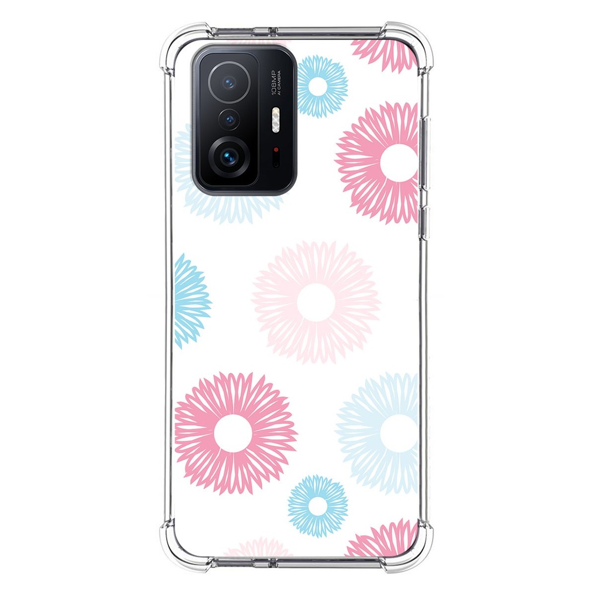 Funda Silicona Antigolpes para Xiaomi 11T 5G / 11T Pro 5G diseño Flores 06 Dibujos