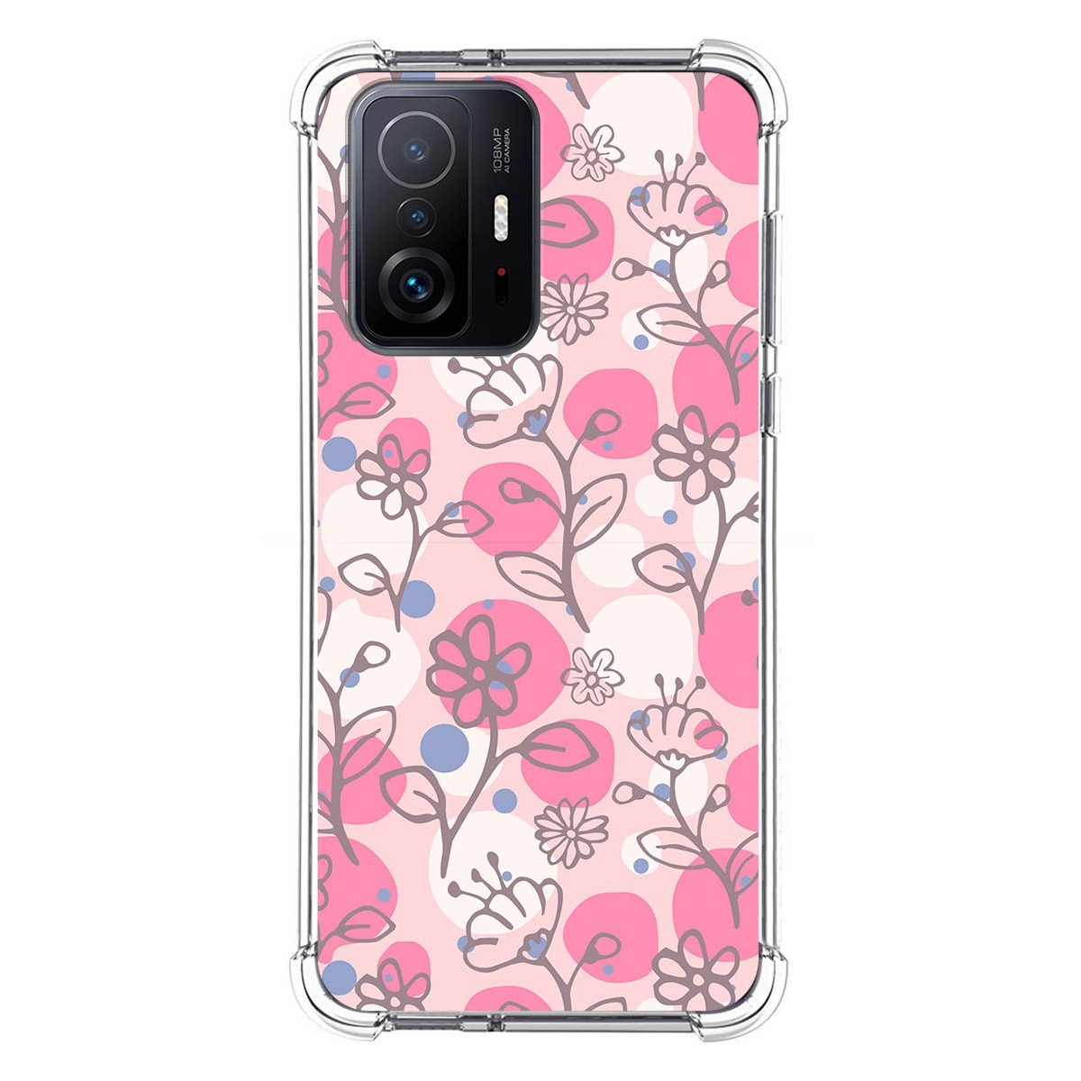 Funda Silicona Antigolpes para Xiaomi 11T 5G / 11T Pro 5G diseño Flores 07 Dibujos