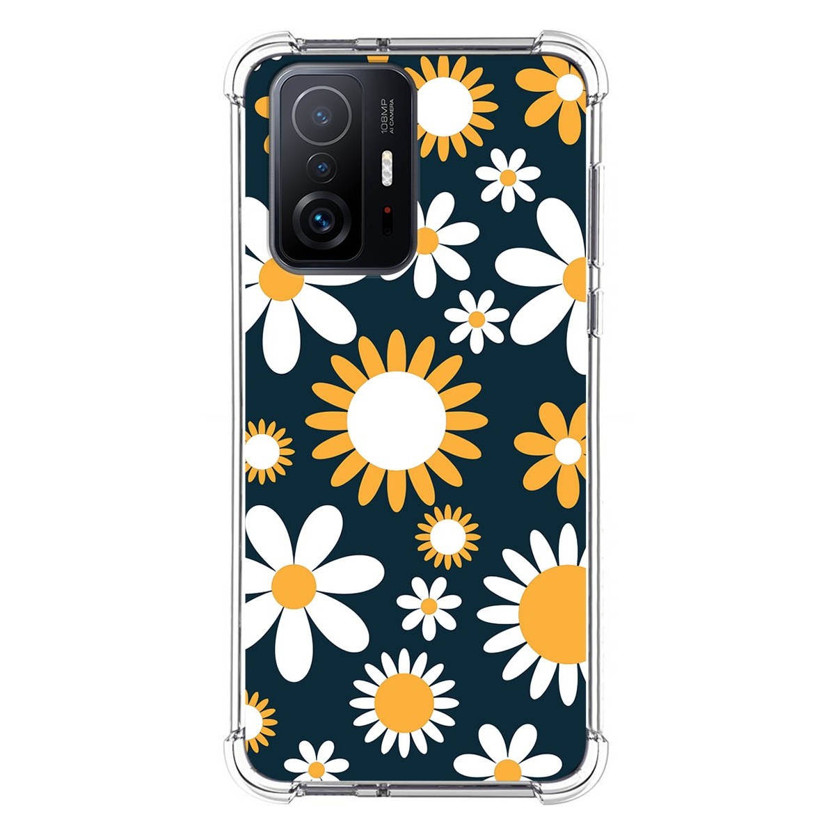 Funda Silicona Antigolpes para Xiaomi 11T 5G / 11T Pro 5G diseño Flores 08 Dibujos