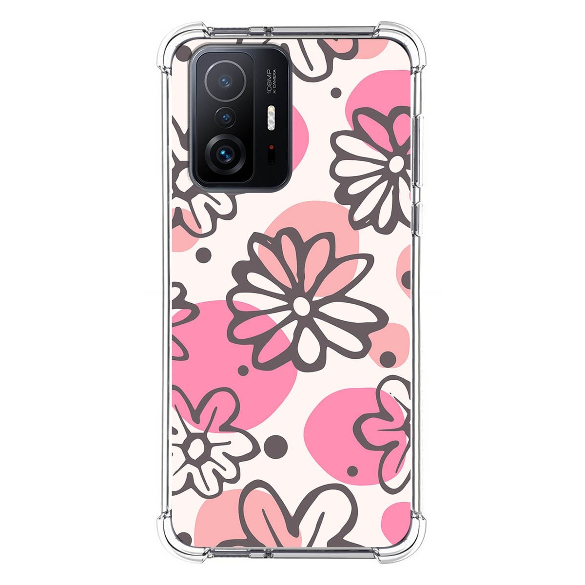 Funda Silicona Antigolpes para Xiaomi 11T 5G / 11T Pro 5G diseño Flores 09 Dibujos