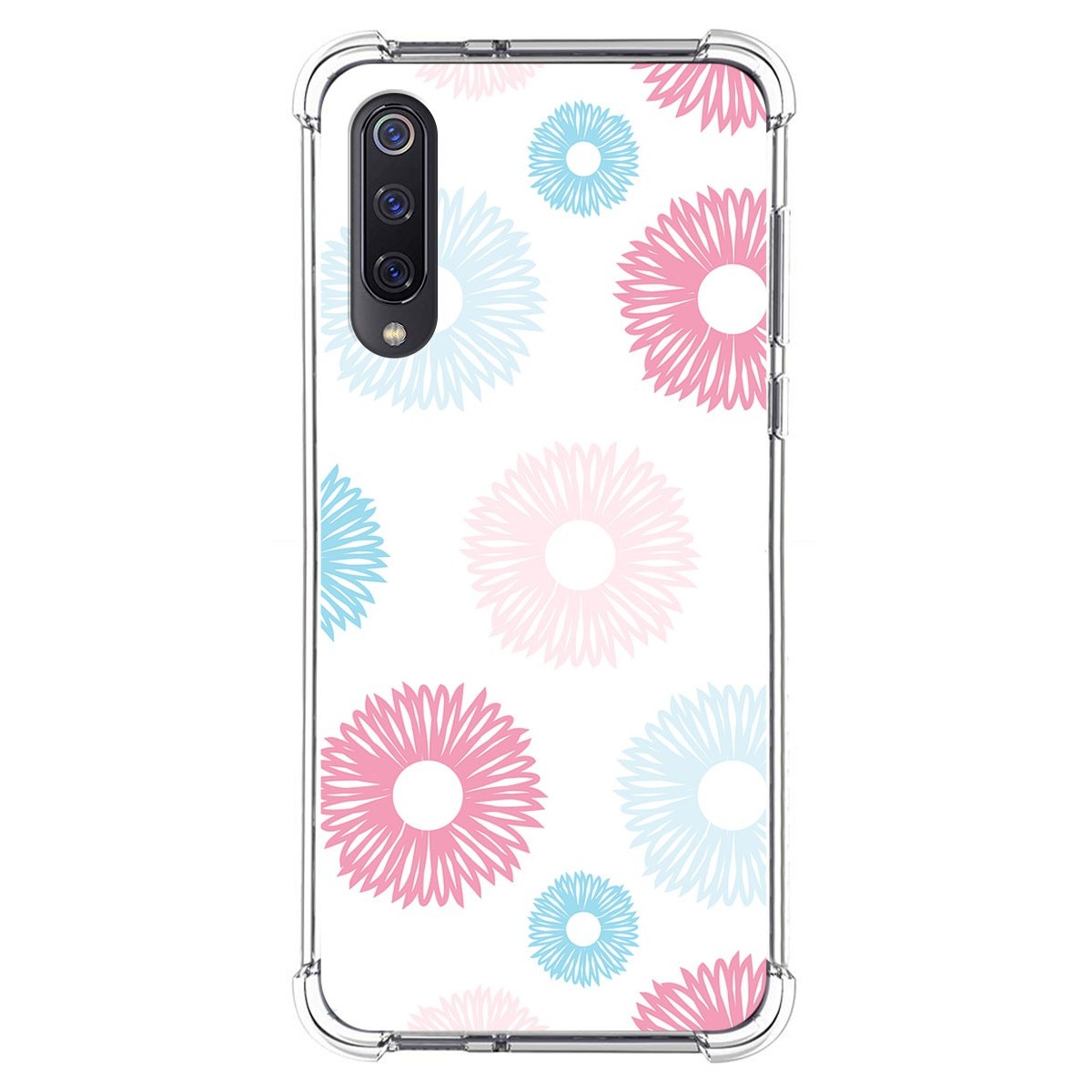 Funda Silicona Antigolpes para Xiaomi Mi 9 diseño Flores 06 Dibujos