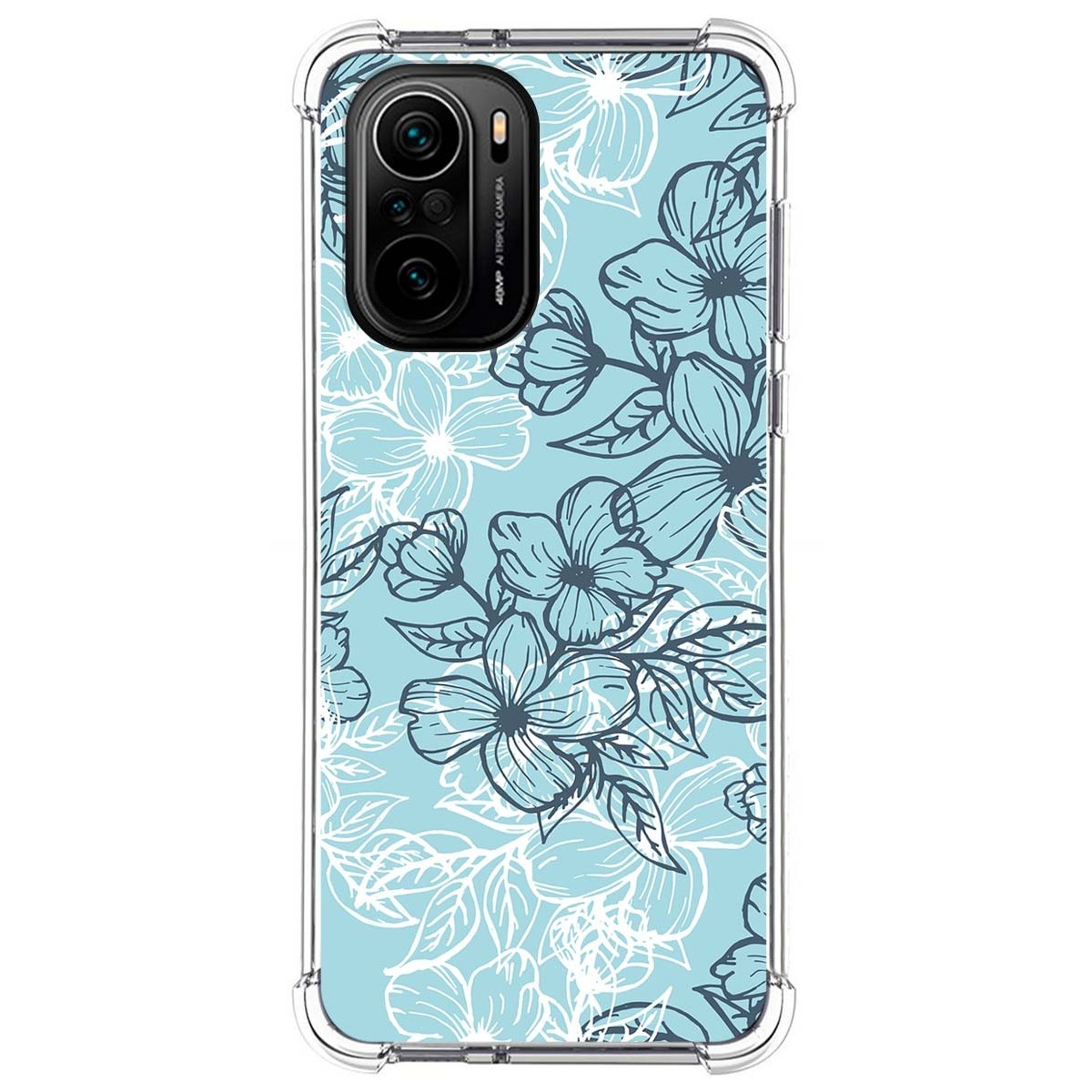 Funda Silicona Antigolpes para Xiaomi POCO F3 5G / Mi 11i 5G diseño Flores 03 Dibujos
