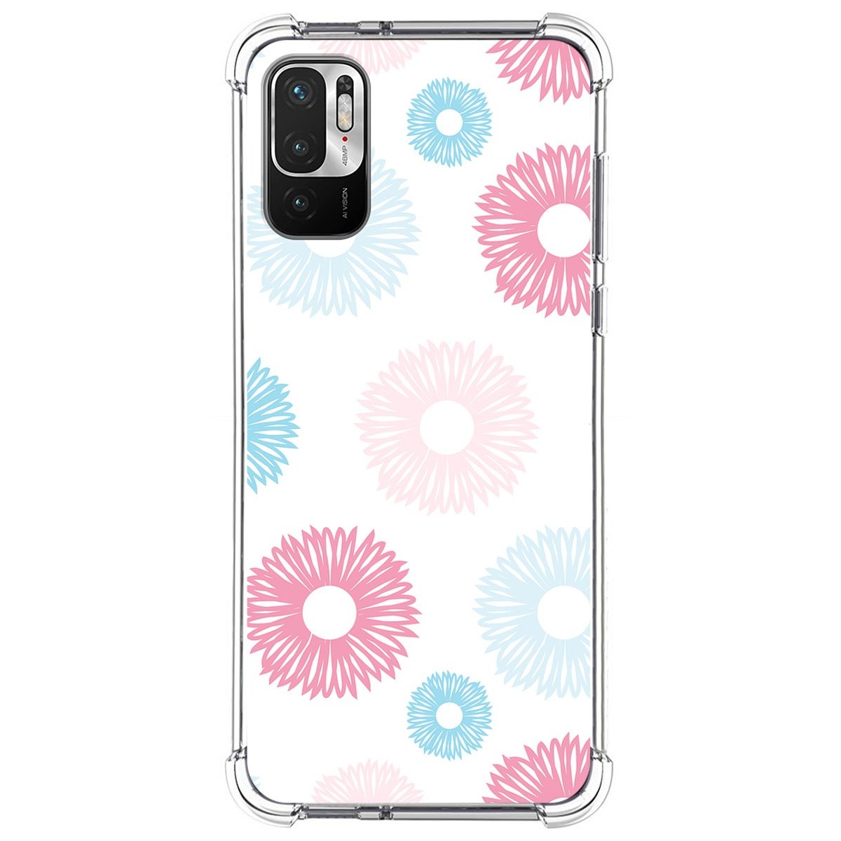 Funda Silicona Antigolpes para Xiaomi Redmi Note 10 5G / POCO M3 Pro 5G diseño Flores 06 Dibujos