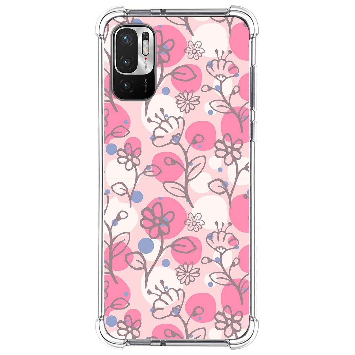 Funda Silicona Antigolpes para Xiaomi Redmi Note 10 5G / POCO M3 Pro 5G diseño Flores 07 Dibujos