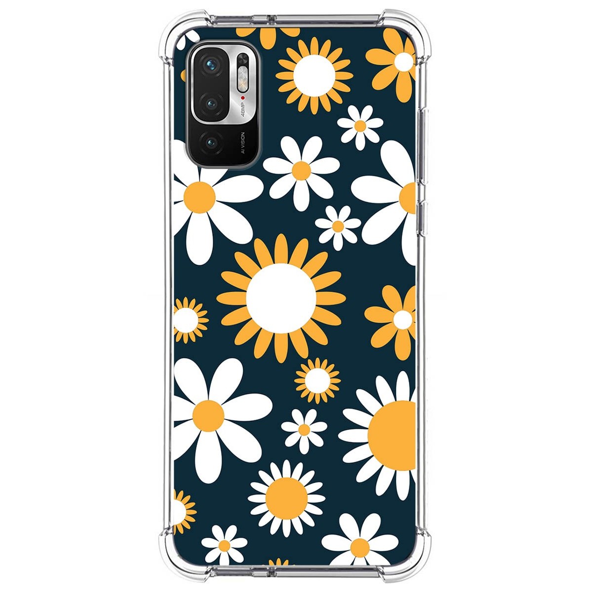 Funda Silicona Antigolpes para Xiaomi Redmi Note 10 5G / POCO M3 Pro 5G diseño Flores 08 Dibujos
