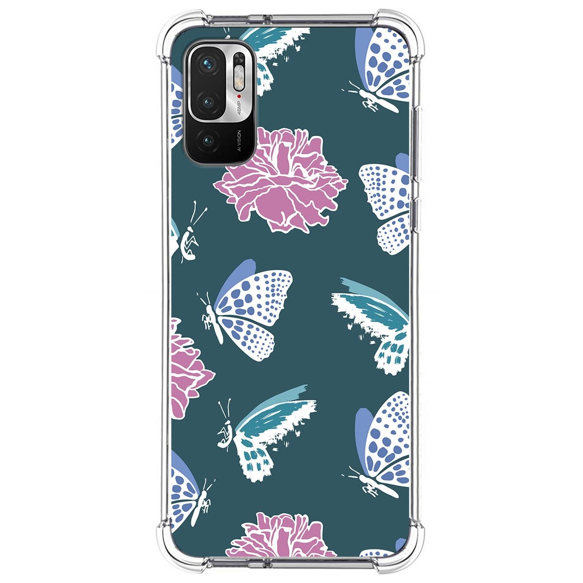 Funda Silicona Antigolpes para Xiaomi Redmi Note 10 5G / POCO M3 Pro 5G diseño Flores 10 Dibujos