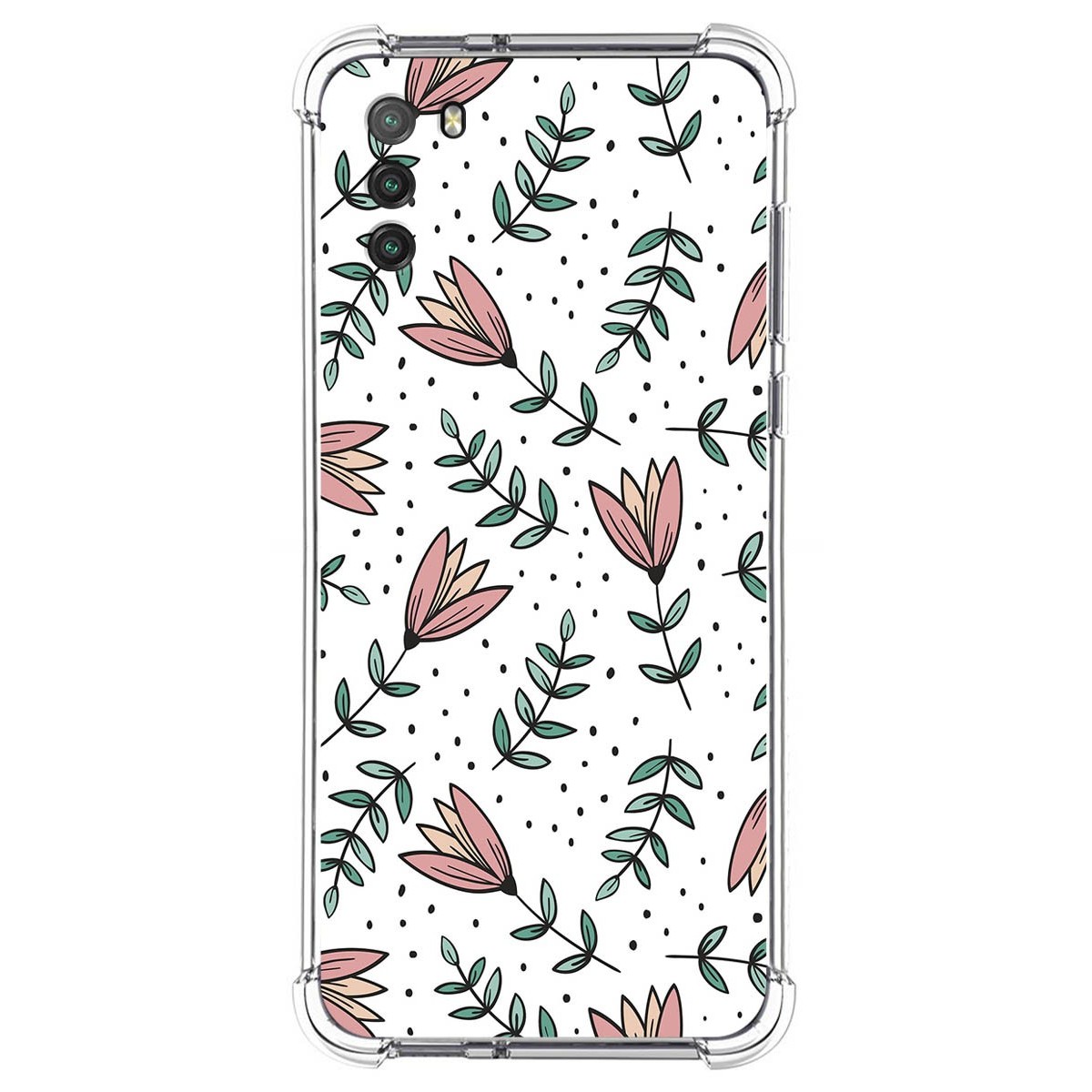 Funda Silicona Antigolpes para Xiaomi POCO M3 / Redmi 9T diseño Flores 01 Dibujos