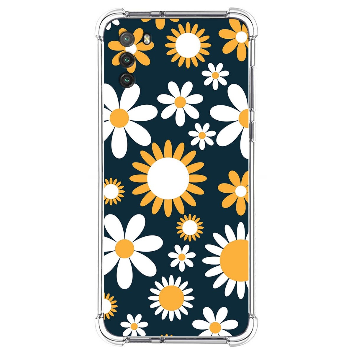 Funda Silicona Antigolpes para Xiaomi POCO M3 / Redmi 9T diseño Flores 08 Dibujos