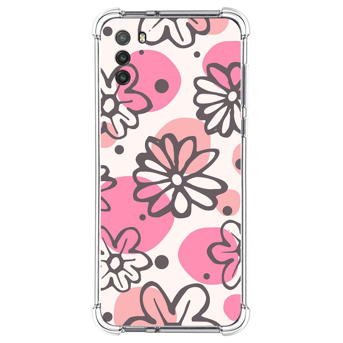 Funda Silicona Antigolpes para Xiaomi POCO M3 / Redmi 9T diseño Flores 09 Dibujos