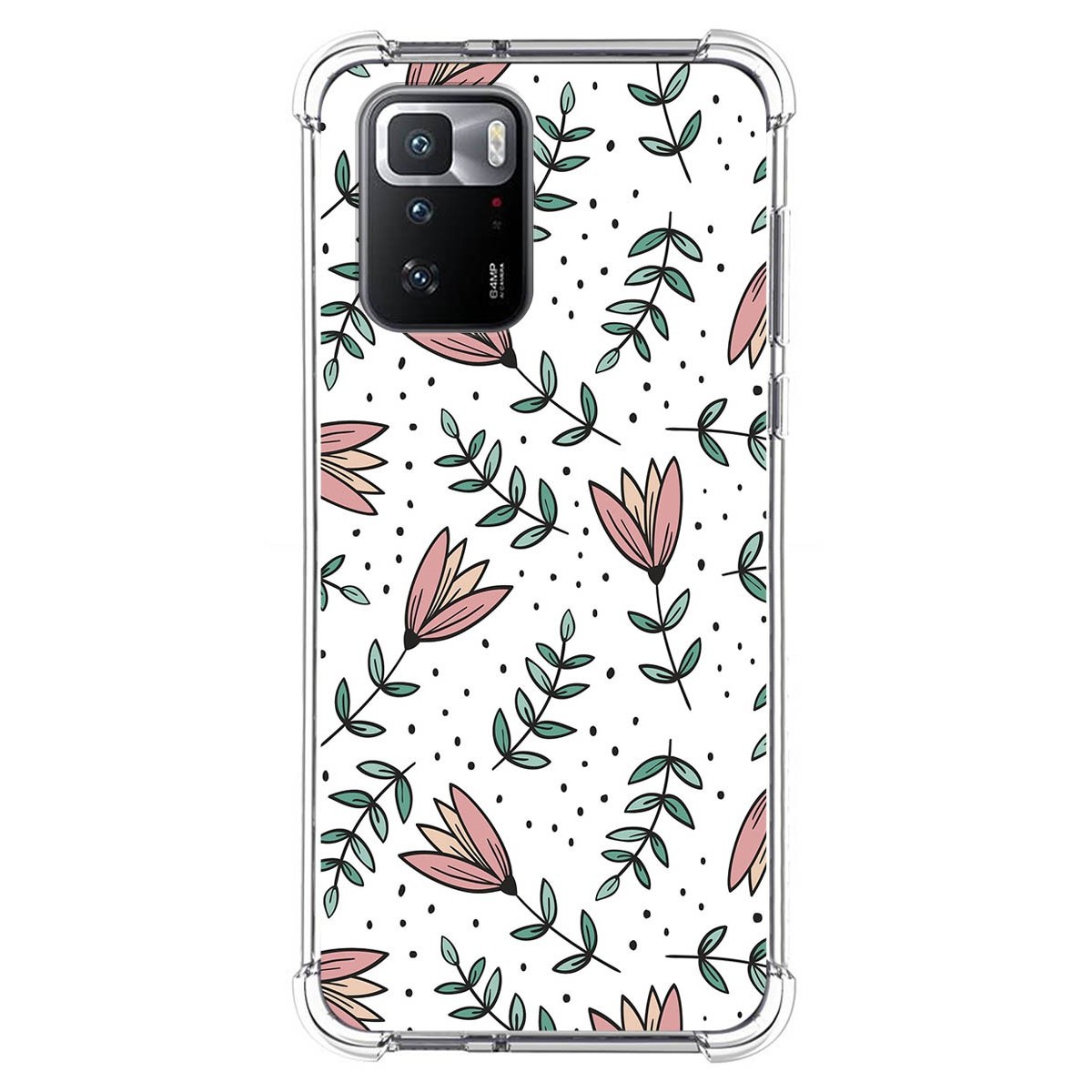 Funda Silicona Antigolpes para Xiaomi POCO X3 GT 5G diseño Flores 01 Dibujos