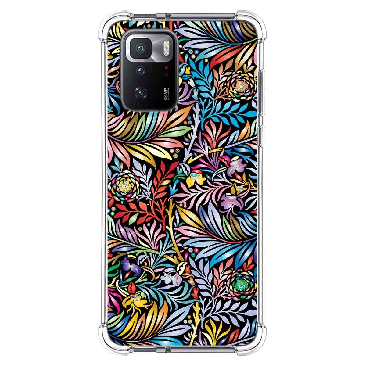 Funda Silicona Antigolpes para Xiaomi POCO X3 GT 5G diseño Flores 04 Dibujos