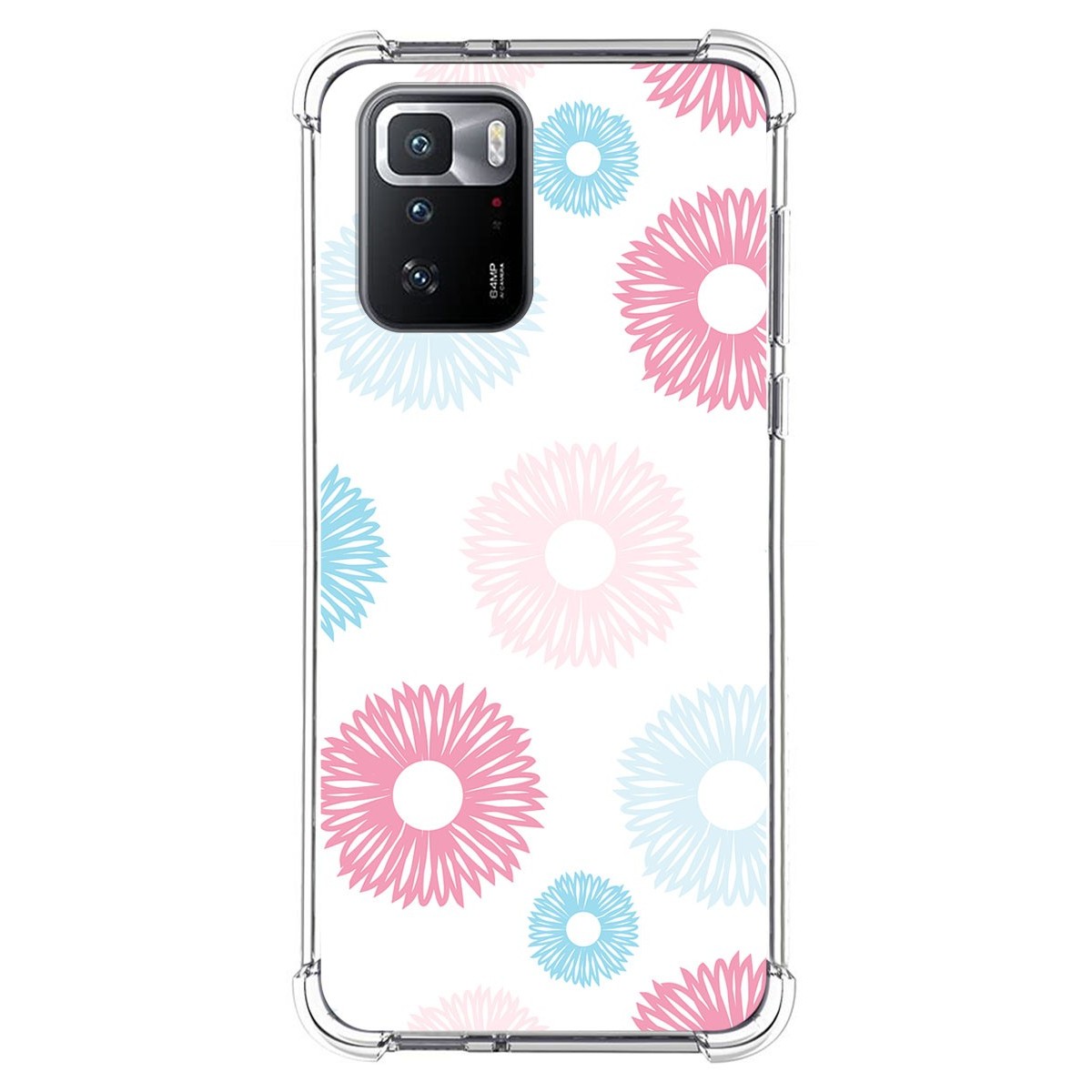 Funda Silicona Antigolpes para Xiaomi POCO X3 GT 5G diseño Flores 06 Dibujos