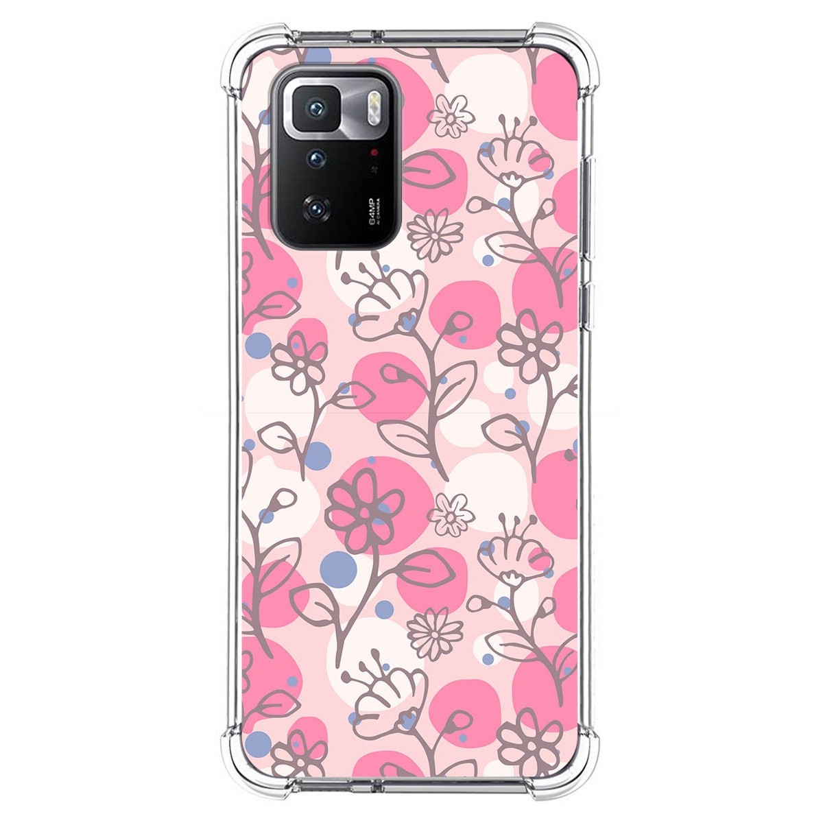 Funda Silicona Antigolpes para Xiaomi POCO X3 GT 5G diseño Flores 07 Dibujos